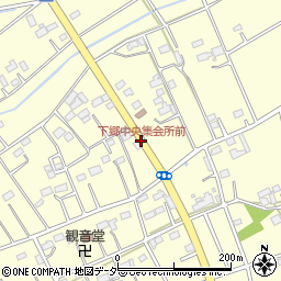 下郷中央集会所前周辺の地図