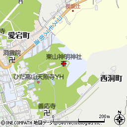 東山神明神社周辺の地図