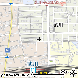 埼玉県深谷市武川109周辺の地図