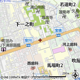 岐阜県高山市大門町周辺の地図