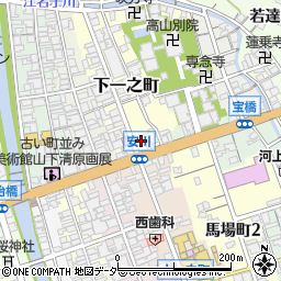 岐阜県高山市下一之町80周辺の地図