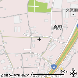 茨城県古河市高野521周辺の地図