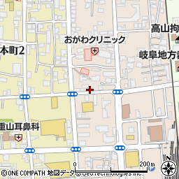 株式会社中電オートリース　高山支店周辺の地図