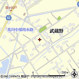 埼玉県深谷市武蔵野3610周辺の地図