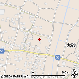 茨城県つくば市大砂1188周辺の地図