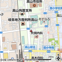 飛騨信用組合本店営業部周辺の地図