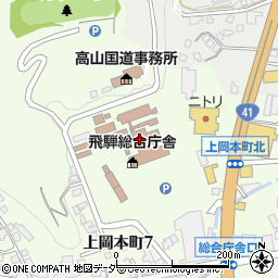 岐阜県　岐阜県森林公社（公益社団法人）高山出張所周辺の地図