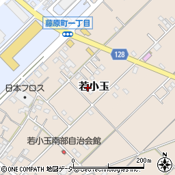 埼玉県行田市若小玉1633-1周辺の地図