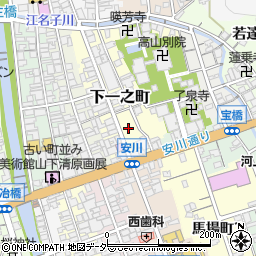 岐阜県高山市下一之町76周辺の地図