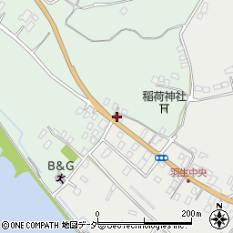 茨城県行方市羽生1-6周辺の地図