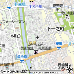 岐阜県高山市下三之町121周辺の地図