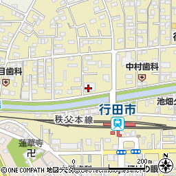 埼玉県行田市栄町8-12周辺の地図