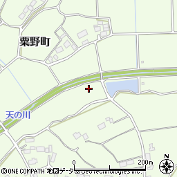 茨城県土浦市粟野町周辺の地図