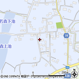 茨城県つくば市若森1317周辺の地図