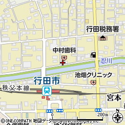 埼玉県行田市栄町12-6周辺の地図