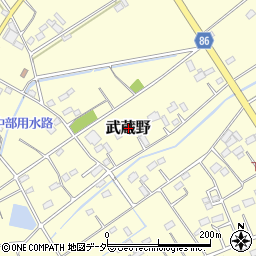 埼玉県深谷市武蔵野3153周辺の地図