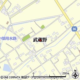 埼玉県深谷市武蔵野3153周辺の地図