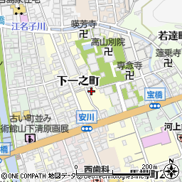 岐阜県高山市下一之町110周辺の地図