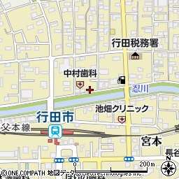 埼玉県行田市栄町12-2周辺の地図