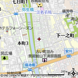 岐阜県高山市下三之町周辺の地図