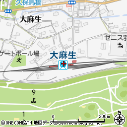 埼玉県熊谷市周辺の地図