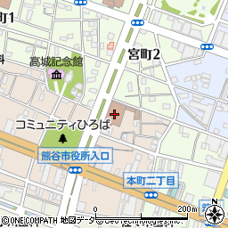 日本郵便熊谷郵便局周辺の地図