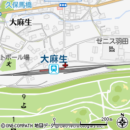 大麻生駅周辺の地図