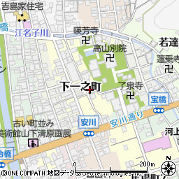 岐阜県高山市下一之町117周辺の地図