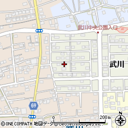 埼玉県深谷市武川58周辺の地図