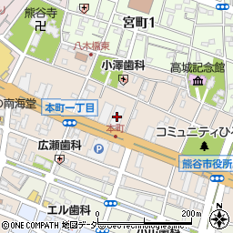 埼玉りそな銀行熊谷支店周辺の地図