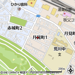 〒360-0825 埼玉県熊谷市月見町の地図
