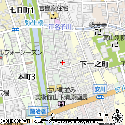 岐阜県高山市下三之町108周辺の地図