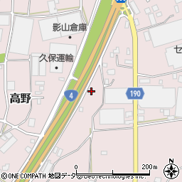 茨城県古河市高野708周辺の地図