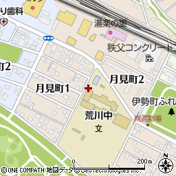 埼玉県熊谷市月見町周辺の地図