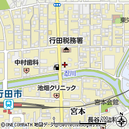 埼玉県行田市栄町17-11周辺の地図