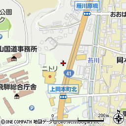 岐阜県高山市下岡本町1360周辺の地図