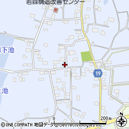 茨城県つくば市若森1313周辺の地図