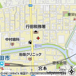埼玉県行田市栄町17-29周辺の地図