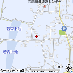 茨城県つくば市若森1325周辺の地図