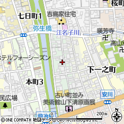 岐阜県高山市下三之町80周辺の地図