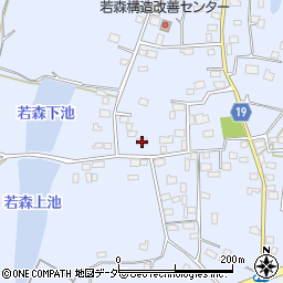 茨城県つくば市若森1315周辺の地図