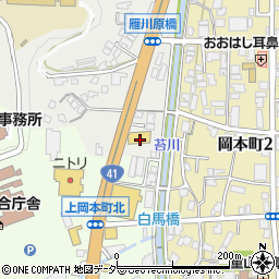岐阜県高山市下岡本町1357周辺の地図