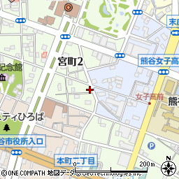埼玉県熊谷市宮町2丁目160周辺の地図