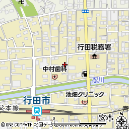 埼玉県行田市栄町12-27周辺の地図