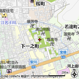 岐阜県高山市鉄砲町周辺の地図
