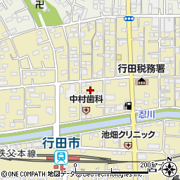 埼玉県行田市栄町12-15周辺の地図
