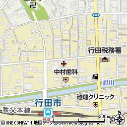 埼玉県行田市栄町12-16周辺の地図