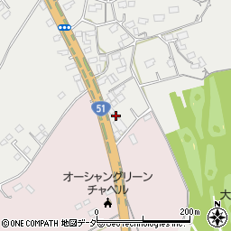茨城県鉾田市大竹28周辺の地図