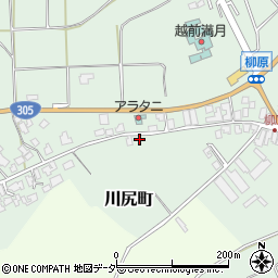 福井県福井市川尻町周辺の地図