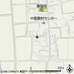 埼玉県行田市中里周辺の地図